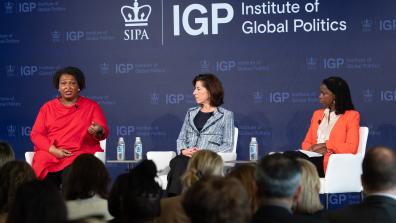 Stacey Abrams, Gina Raimondo, Olatunde Johnson