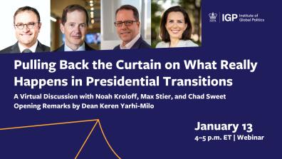Presidential Transition webinar graphic