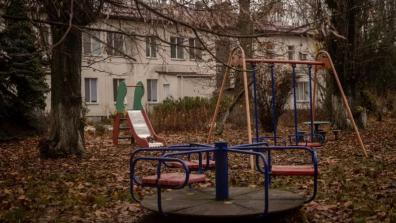 Overgrown playground