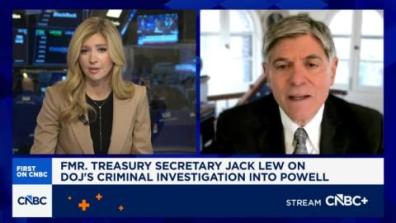 Former Treasury Sec. Jack Lew: Fed independence is one of the underpinnings of our economy