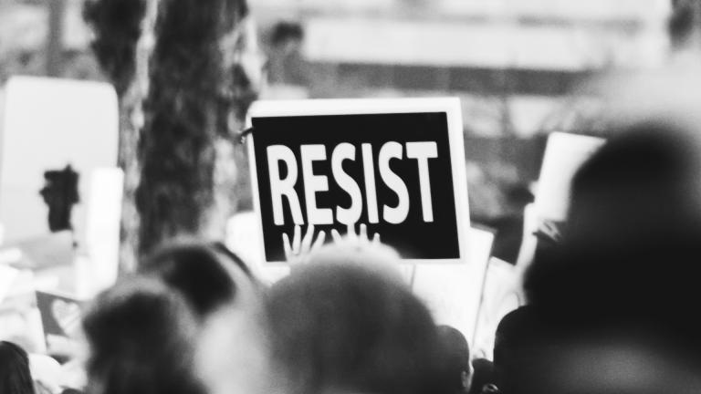 Protest sign
