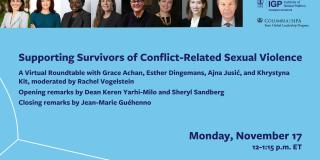 Supporting Survivors of CRSV