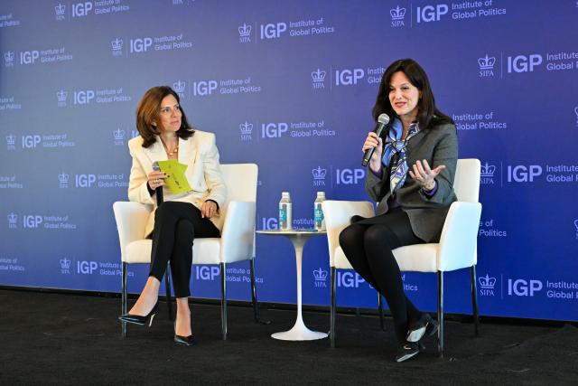 Dean Keren Yarhi-Milo (left) and Anne Neuberger (right)